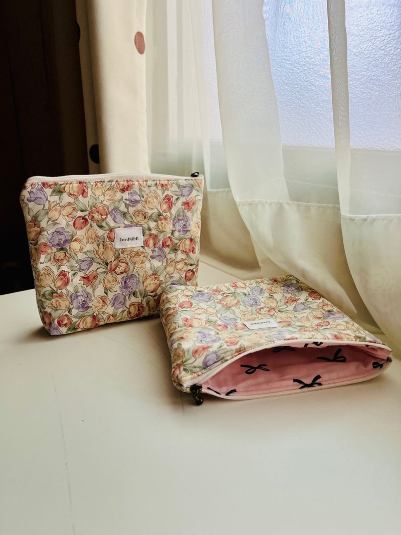 花花气质收纳包化妆包 - 化妆包/杂物包 - 棉．麻 多色