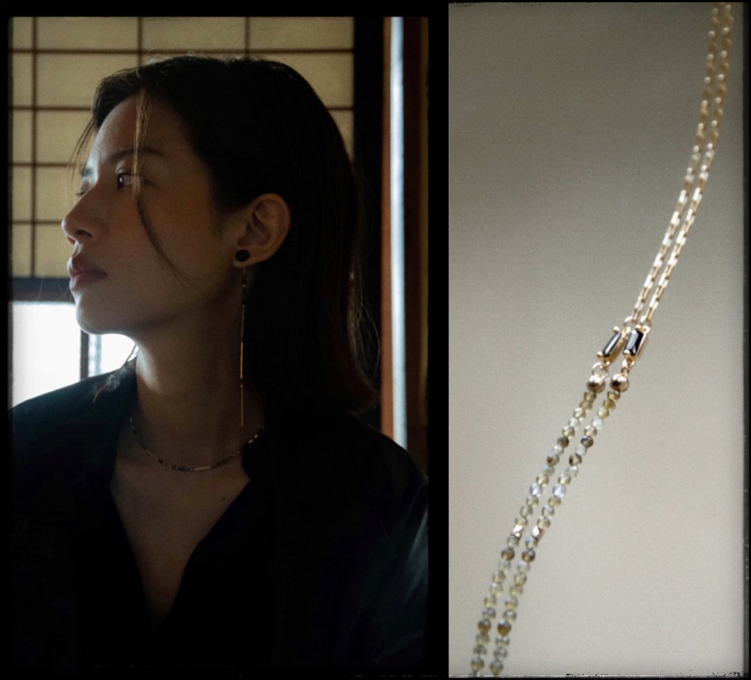 Brown Labradorite Bracelet – 拉长石锆石 – 美制注金手链 - 手链/手环 - 水晶 卡其色