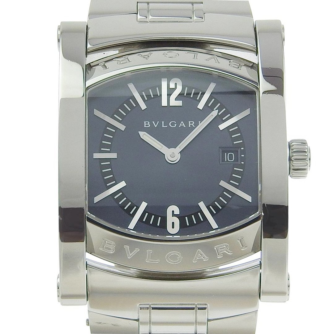 [日本直送] BVLGARI Ashoma 手表 AA39S SS 石英模拟显示蓝色表盘 适合男孩 [二手] - 女表 - 不锈钢 银色