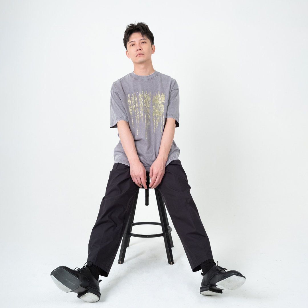 Ka Bug水洗T恤 / Gray / - 男装上衣/T 恤 - 棉 