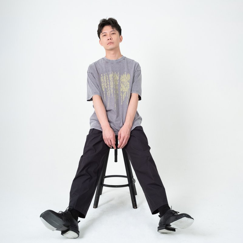 Ka Bug水洗T恤 / Gray / - 男装上衣/T 恤 - 棉．麻 