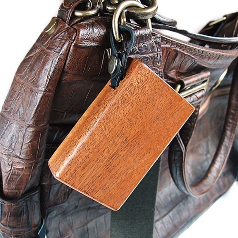 Morinaga Caramel exclusive wooden case made of wood and leather - 收纳用品 - 木头 