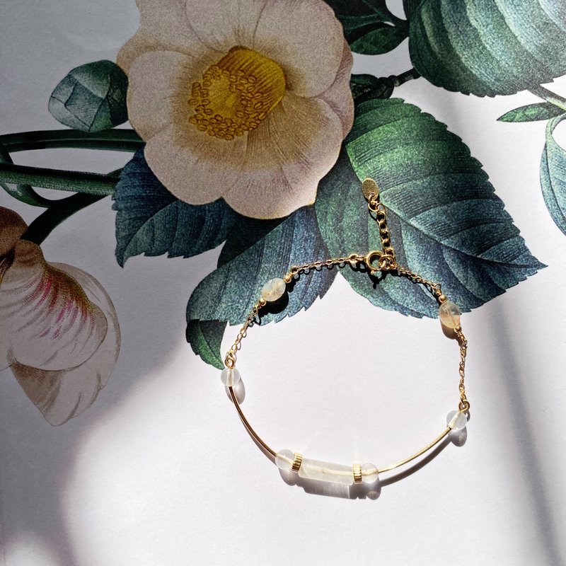 14K包金矿石手链_Lily 14KGF bracelet - 手链/手环 - 水晶 透明