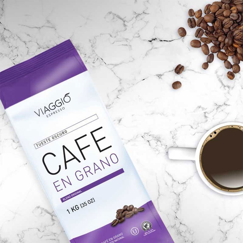 【西班牙深度烘焙豆】Viaggio Espresso 深焙咖啡豆 1kg - 咖啡 - 浓缩/萃取物 紫色