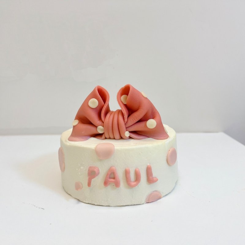 五寸蝴蝶结蛋糕*联系店家后再下单 - 猫罐头/鲜食 - 新鲜食材 