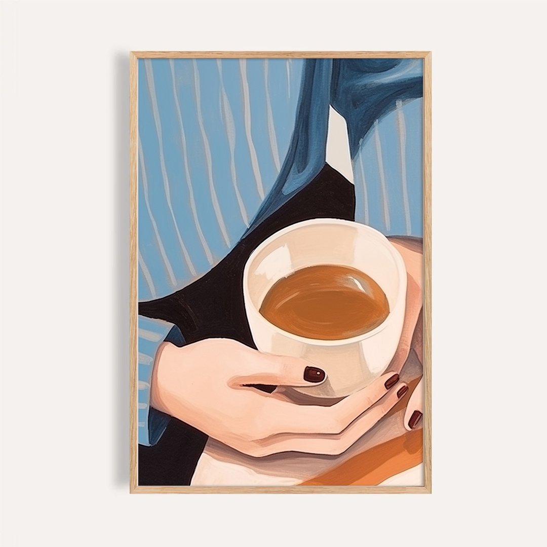 晨间咖啡 Morning Coffee / 现代生活插画艺术挂画 - 海报/装饰画/版画 - 纸 