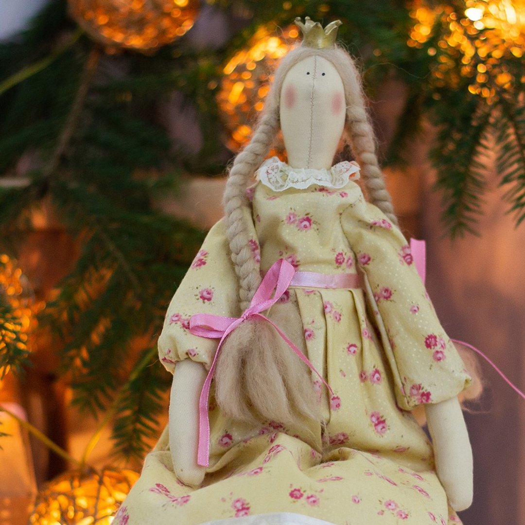 Tilda Doll Princess - 玩偶/公仔 - 棉 黄色