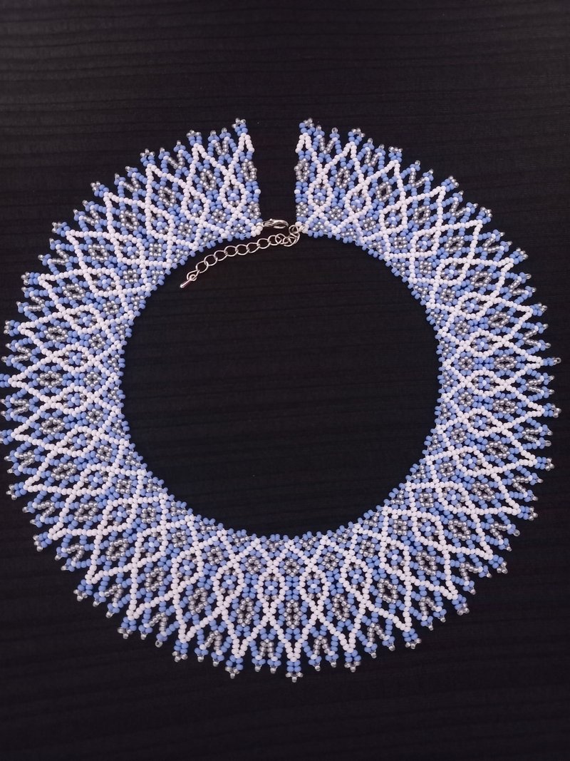 乌克兰项链 蓝色手工饰品 - 项链 - 琉璃 多色