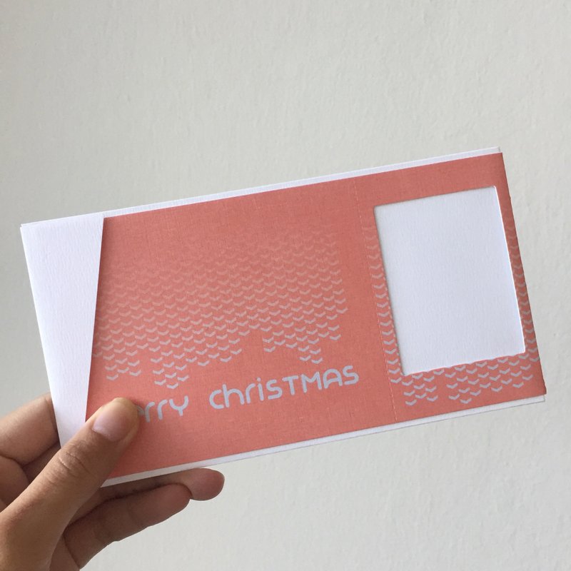 Pin Cards - Rosnow 圣诞卡 / 专为拍立得设计的礼物卡 - 卡片/明信片 - 纸 粉红色