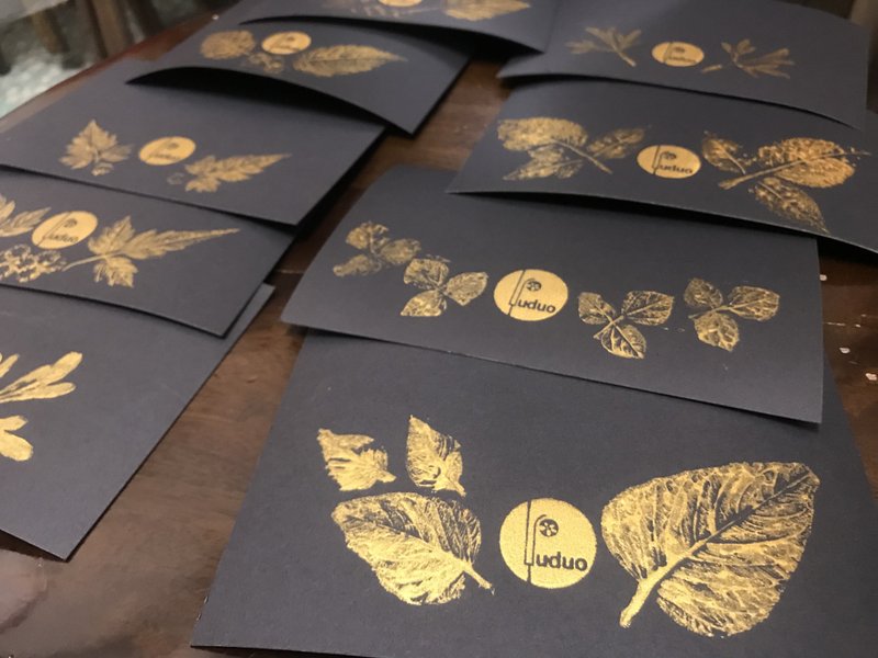 叶拓明信片 - 卡片/明信片 - 纸 黑色