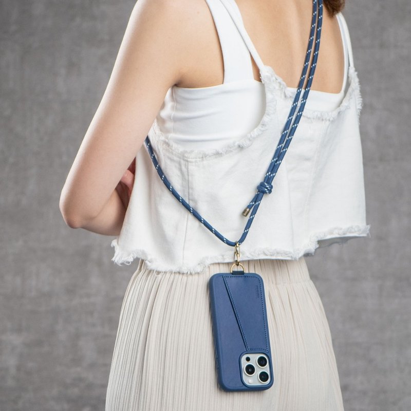 【山系挂绳风】KOALA 挂绳保护壳 | 深蓝 | iPhone 15全系列 - 手机壳/手机套 - 其他材质 蓝色