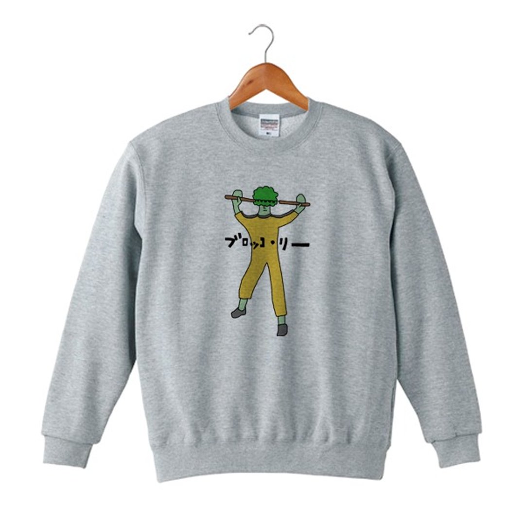 Brocco Lee Sweatshirt - 中性连帽卫衣/T 恤 - 棉 灰色