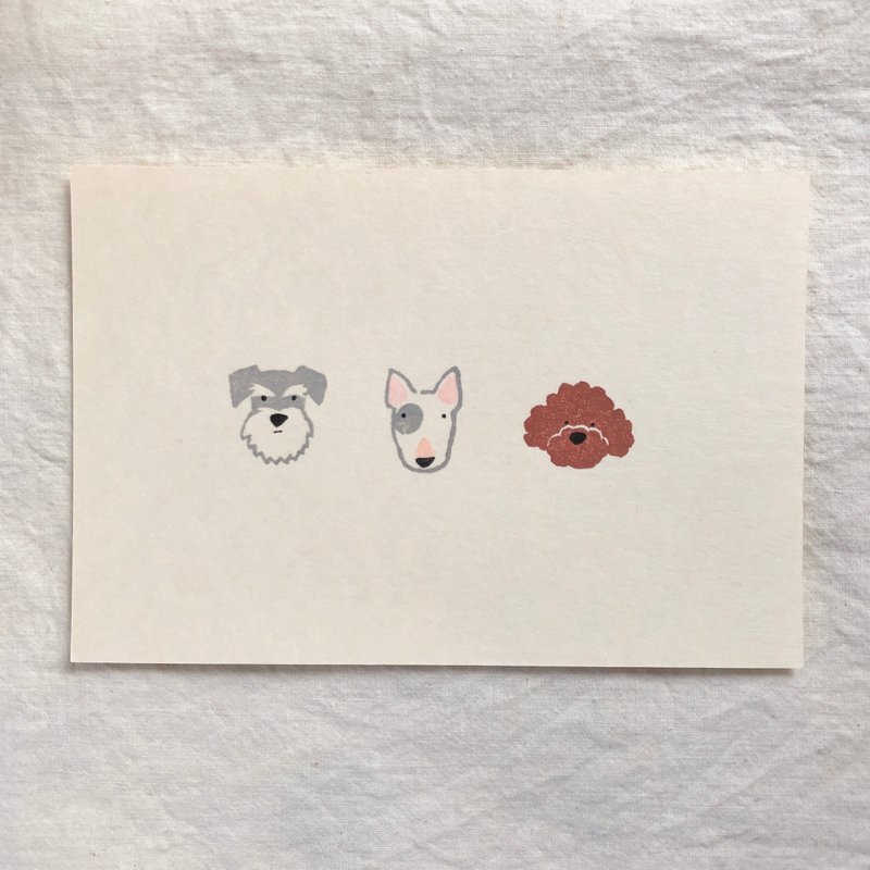 Pinkoi代购 - 明信片 - ‘狗狗’2张装 - 卡片/明信片 - 纸 