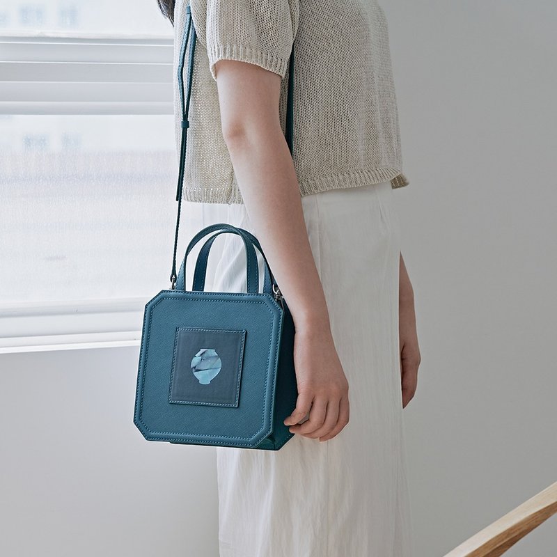 珍珠母贝 Sobanbag 绿色 - 手提包/手提袋 - 真皮 