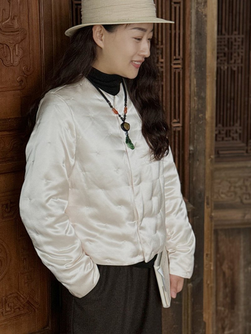 初演 新中式 加厚短款唐装羽绒服 - 女装休闲/机能外套 - 聚酯纤维 多色