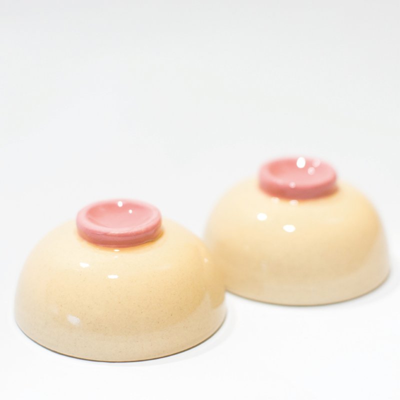 奶子杯 - 茶具/茶杯 - 陶 橘色