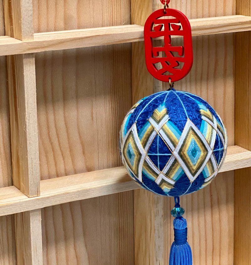 手工编织|日本手艺|手鞠球 - 吊饰 - 棉．麻 多色