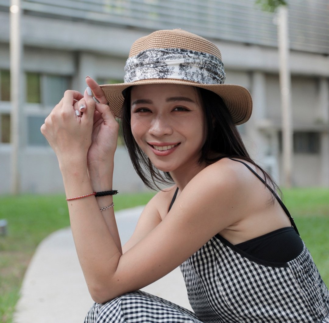 Unni雅人韵士草帽-编织帽 帽子 登山帽 草帽 防晒 straw hat 礼帽 - 帽子 - 植物．花 咖啡色