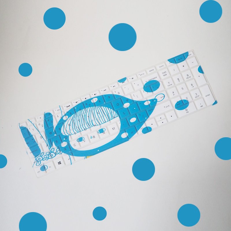 包子小姐笔记本电脑键盘保护膜保护套苹果惠普防水防尘 - 电脑配件 - 塑料 蓝色