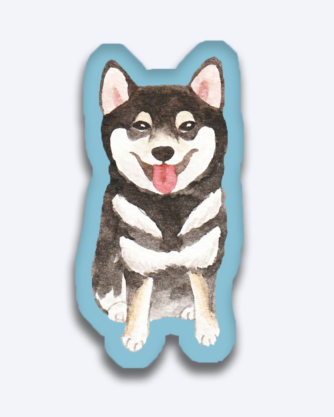 柴犬 黑柴 小狗 抱枕 咕𠱸 - 枕头/抱枕 - 棉．麻 多色