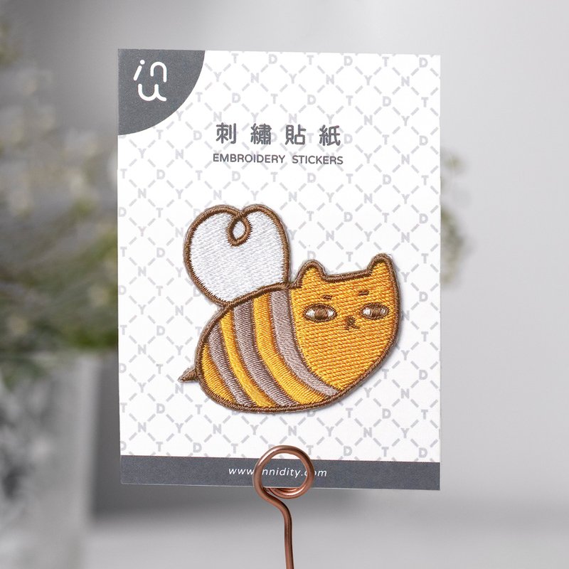 嗡嗡猫 / 刺绣贴纸 - 贴纸 - 绣线 多色
