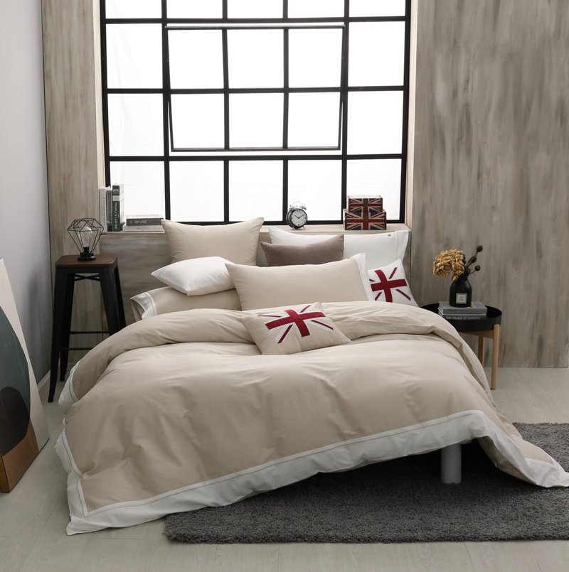 城市系列-里兹米-床包薄被套四件组-100%精梳棉 - 寝具 - 棉．麻 