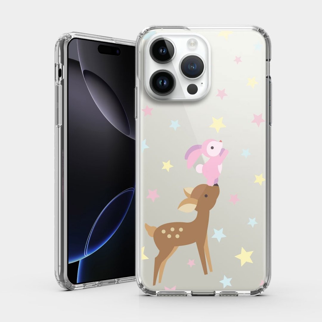 免免站高高 IPHONE i16 i15 i14 i13 i12保护壳 透明手机壳 CH022 - 手机壳/手机套 - 塑料 多色