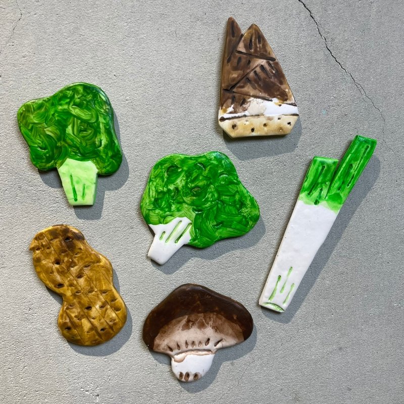 拙琢软陶磁铁 | 蔬菜系列 - 冰箱贴/磁贴 - 其他材质 