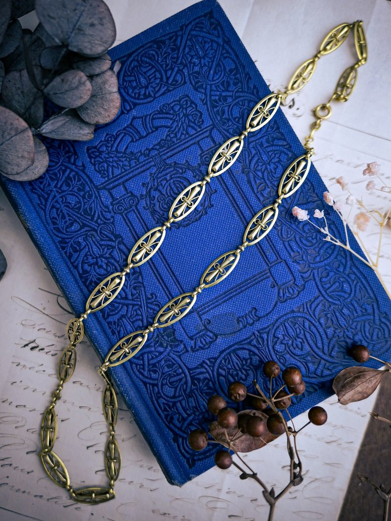 ORIA 椭圆掐丝连续法国古董链－欧洲古董首饰 Antique Jewelry - 项链 - 其他金属 