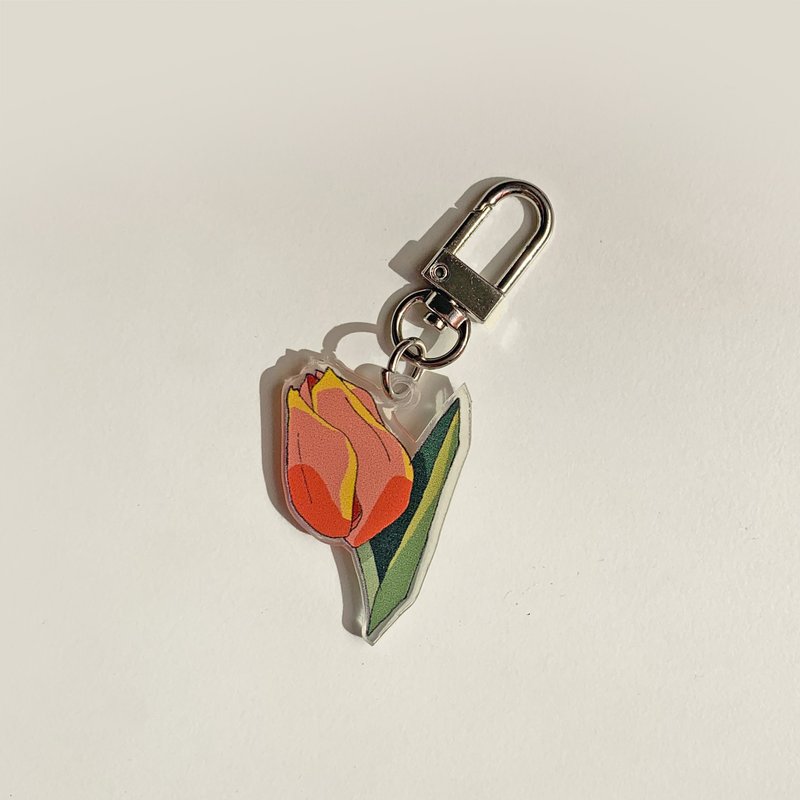 钥匙圈_芒果郁金香 - 钥匙链/钥匙包 - 压克力 多色