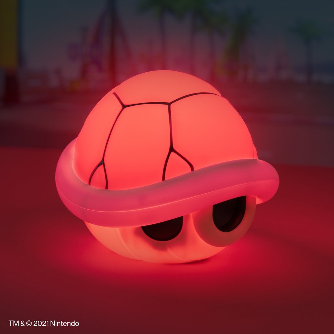 【Mario系列】任天堂玛利欧红龟壳发声小夜灯 - 灯具/灯饰 - 塑料 红色
