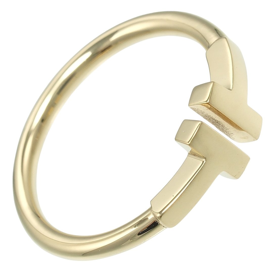 【日本直送】Tiffany T Wire 戒指 12号 戒指 K18YG 黄K金 约3.2g TIFFANY&Co.【二手】A级品 - 戒指 - 贵金属 金色