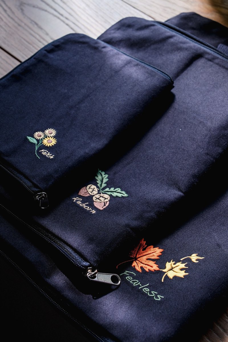 精勤闻思 - 书衣组 _ 中翻手绘版 - 书衣/书套 - 棉．麻 