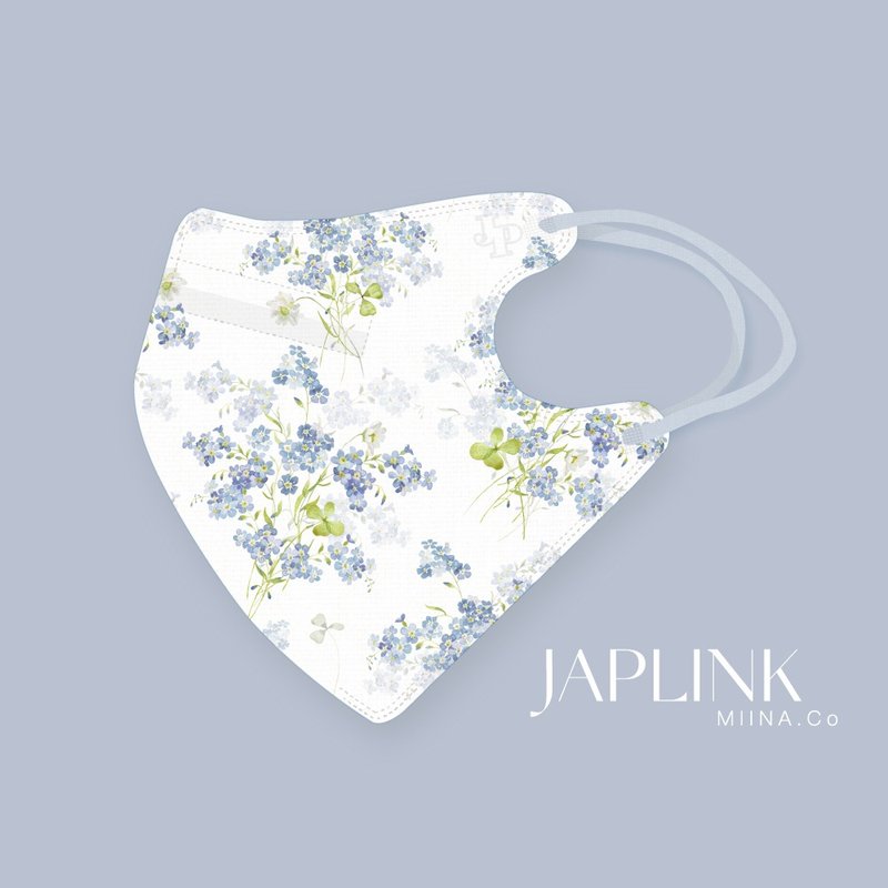 【标准】JAPLINK HEPA 高科技水驻极 立体医疗口罩- 花影飞燕 - 口罩 - 聚酯纤维 白色