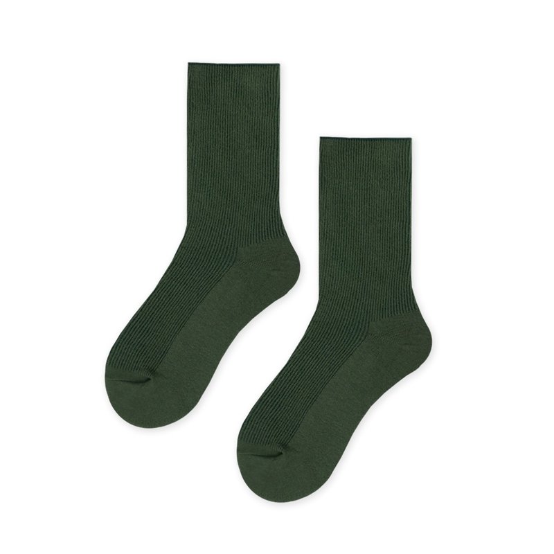 in Pairs | Colorful Life素袜-暗夜森林 - 袜子 - 棉．麻 绿色