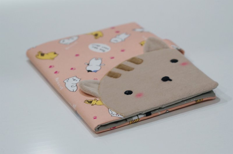 Bucute半立体布书套/妈妈手册/书套/儿童手册书套/生日礼物/手工/ - 书衣/书套 - 聚酯纤维 粉红色