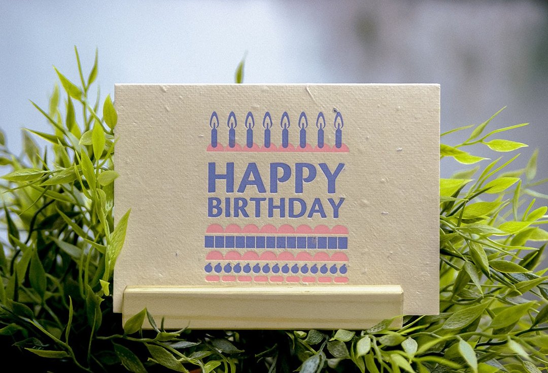生日快乐 Happy Birthday Cake! 种子卡片 - 卡片/明信片 - 纸 