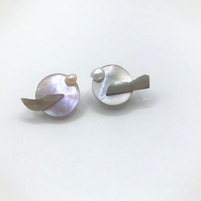 【原创贝壳胸针】山与海之歌 - 胸针 - 贝壳 银色