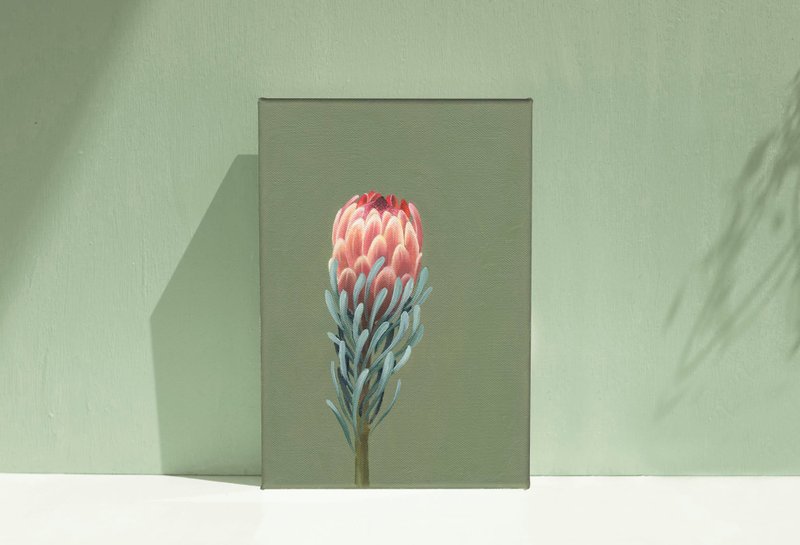 【体验】台中油画体验课程/四季花令-帝王花/台中画室 - 插画/绘画/写字 - 棉．麻 