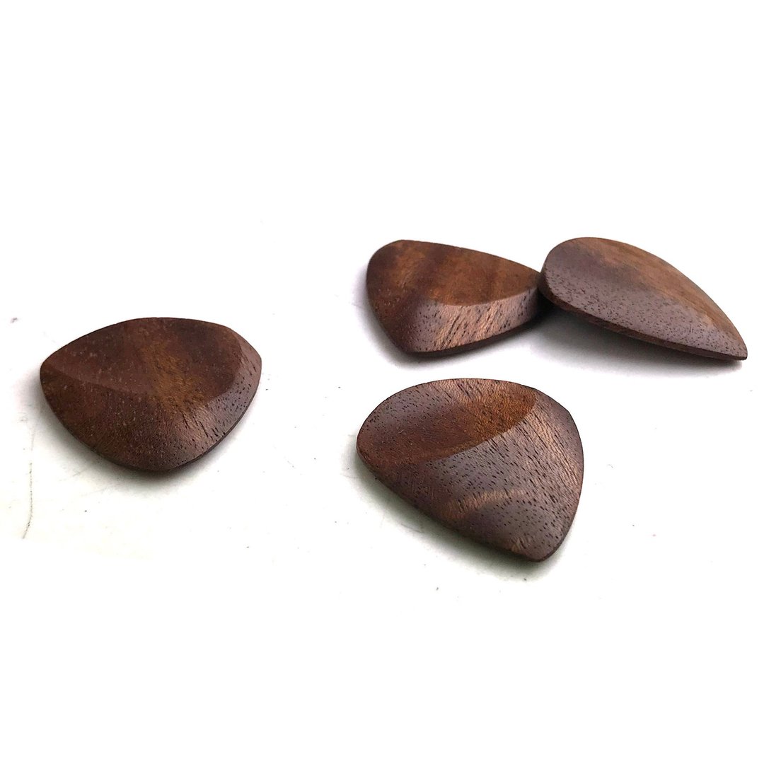 Wooden guitar pick JAZZ type [ancient tones type jazz] 1 piece - 吉他/乐器 - 木头 咖啡色