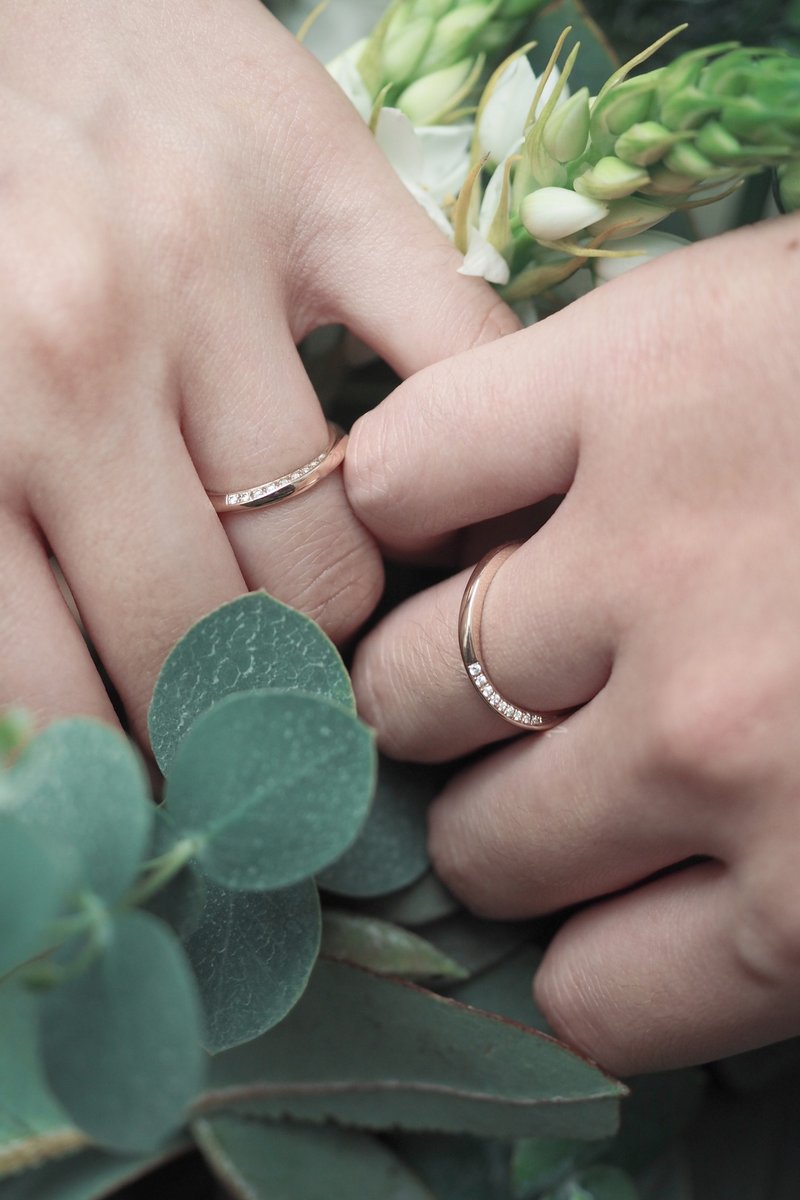 璀璨真钻 Diamond Shine【经典回旋 Diamond Swing 】对戒 - 对戒 - 其他金属 