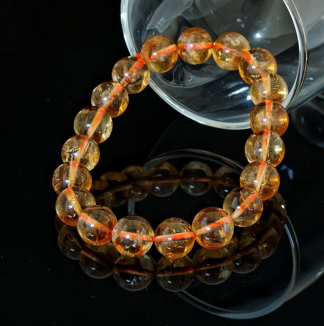 黄水晶 10.7mm 手链 ( Citrine 10.7mm Bracelet ) - 手链/手环 - 水晶 