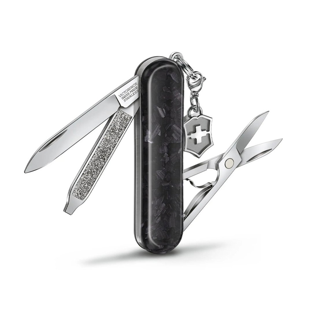 VICTORINOX 瑞士维氏 Classic Brilliant 58mm 碳纤维 0.6221.90 - 露营用品 - 碳纤维 黑色