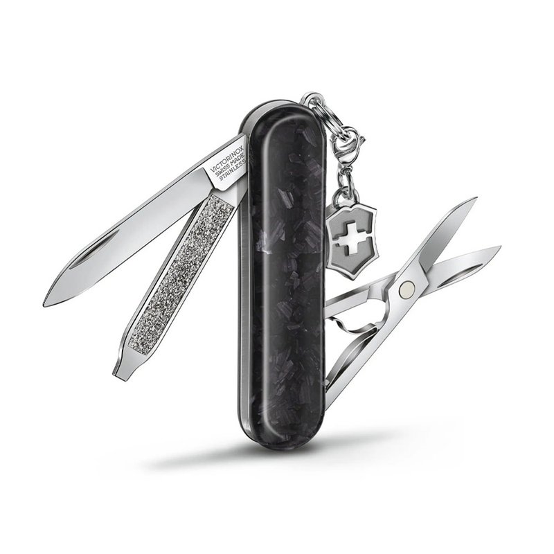 VICTORINOX 瑞士维氏 Classic Brilliant 58mm 碳纤维 0.6221.90 - 露营用品 - 碳纤维 黑色