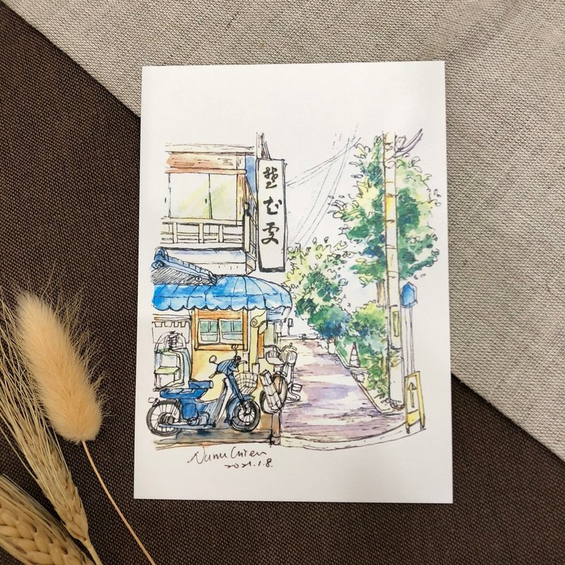日本巷弄/明信片 - 卡片/明信片 - 纸 多色
