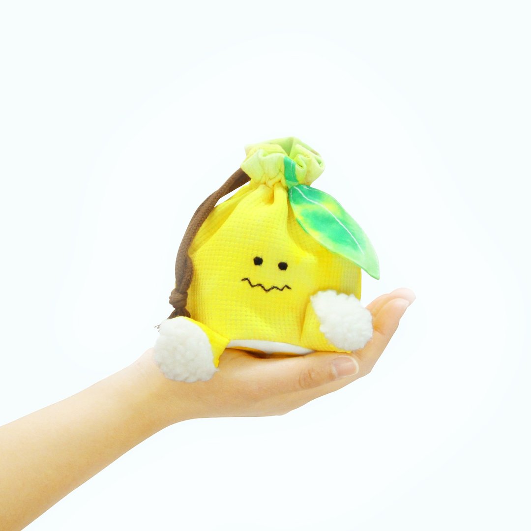 cut lemon pouch - 化妆包/杂物包 - 聚酯纤维 黄色