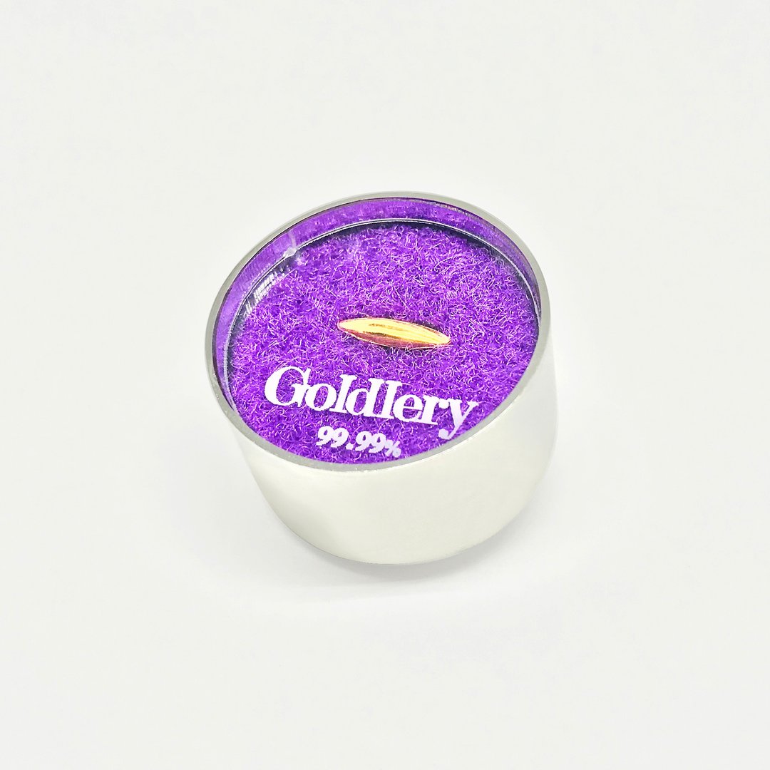 24k Gold Rice ideal for precious gift - 胸针 - 24k 金 金色