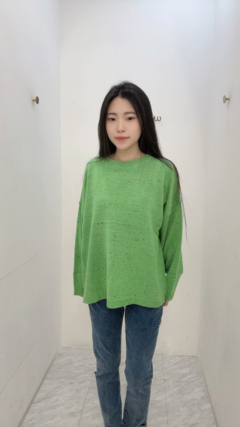 VENUSMIT素面彩点上衣 - 女装针织衫/毛衣 - 其他材质 