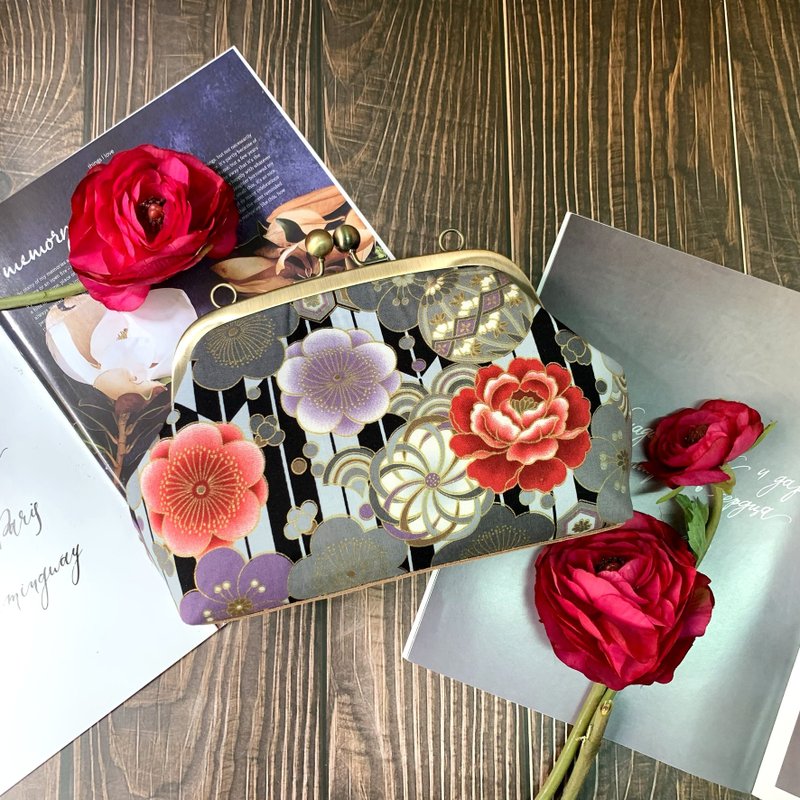 冷调和风 - 口金手袋 / 斜背袋 / 侧背袋 - 侧背包/斜挎包 - 棉．麻 灰色