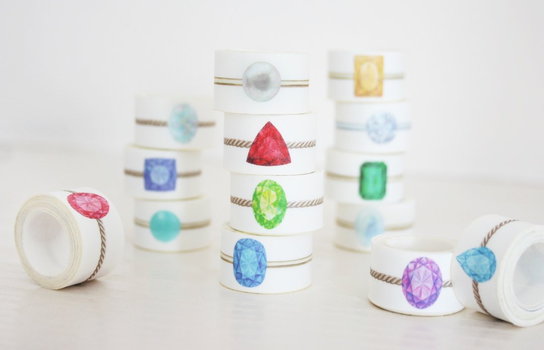 Birthstones Rolling Sticker <12set> - 贴纸 - 纸 多色
